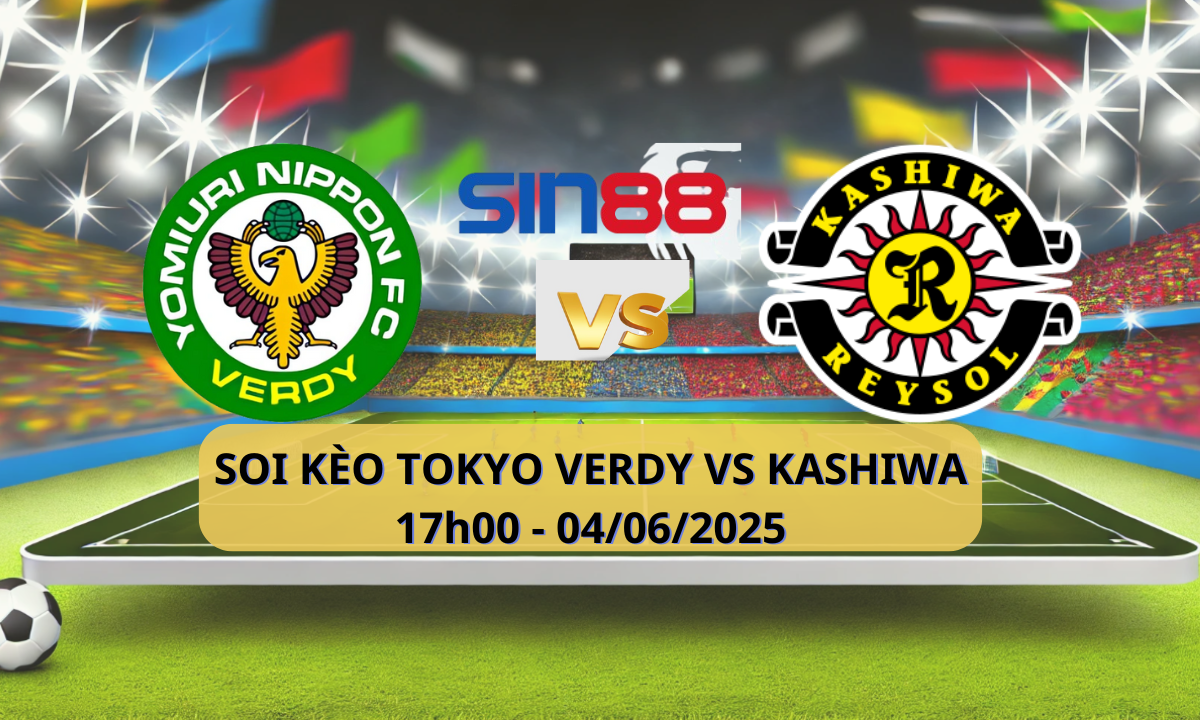 Banner trận đấu Esportes giữa Tokyo Verdy và Kashiwa Reysol